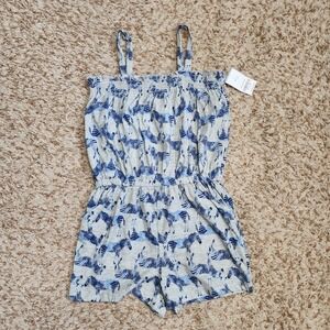 Carter's Girl Sz 10‎ 10A Zebra Spaghetti Strap Romper NWT